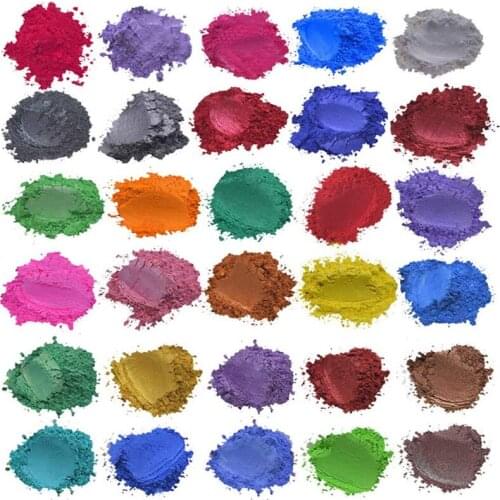 50g Mica Powder Healthy Pearl Powder Pigment for DIY Soap Nail Glitter Make up Eyeshadow Dye Pigment Car Paint