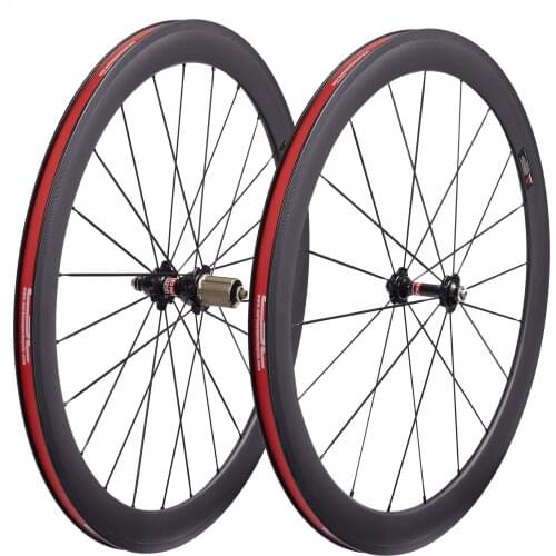 Road Carbon Wheels Novatec A271SB F372SB 20/24 Spoke Hole 700C 50mm Height Ultralight Full Carbon Fiber Front Wheel Rear Wheel