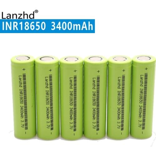 6PCS INR18650 lithium 3.7V Original batteries for samsung 18650 Rechargeable Battery For Flashlight batteries