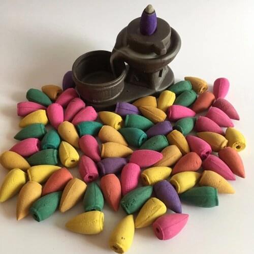 Incense Burner Rose Osmanthus Sakura Smoke Cone Reflux Tower incense Backflow incense Bullet