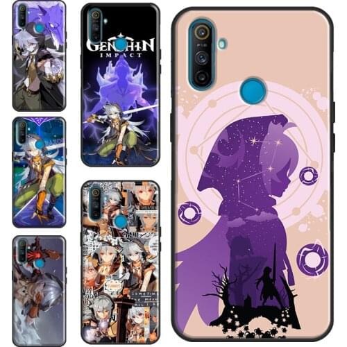 Razor Genshin Impact Cover For OnePlus 9R 8T Nord 7 8 9 Pro Case For Realme 8 Pro 6 7 Q3 C3 C11 C21 C15 GT Neo