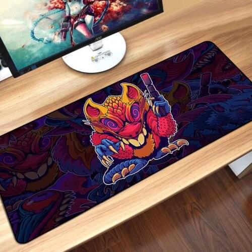 CS GO Cute Gaming Mouse Pad 900X400mm Computer Mousepad Super Large XL Rubber Speed Desk Keyboard Mat Hyper Beast For PC Laptop