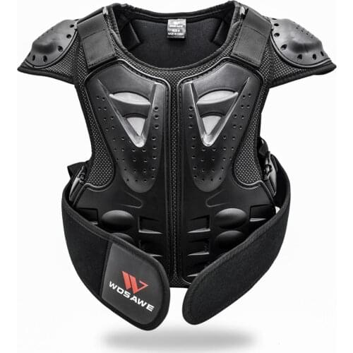 Kids Chest Back Spine Protector Dirt Bike Motocross Body Guard Vest