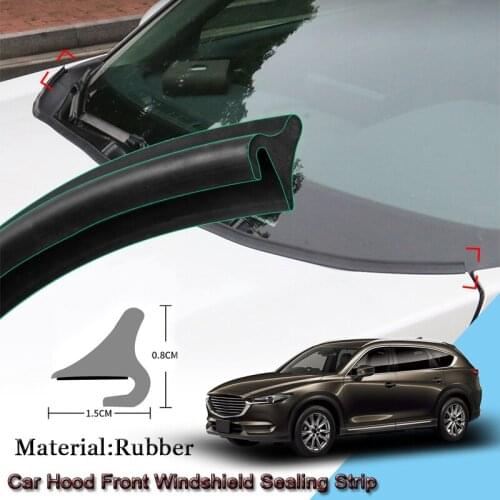 DIY Car Seal Strip Windshied Spoiler Filler Protect Edge Weatherstrip Strips Sticker Auto Accessories For Mazda CX-8 2017-2020