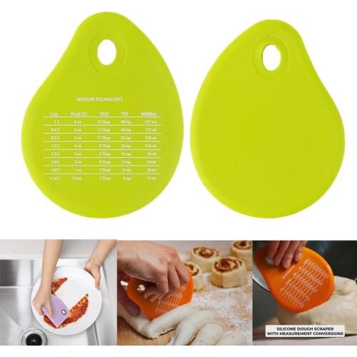 Home Plastic Dough Pizza Cutter Pastry Large Slicer Blade Cake Bread Pasty Scraper Blade Kitchen Baking Tools With Scale Cocina