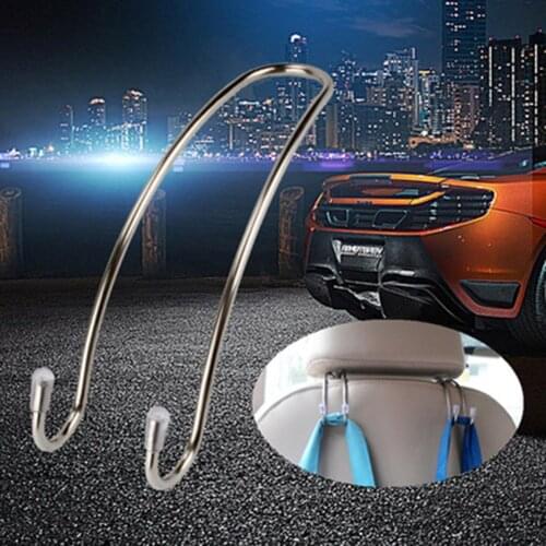 Hot Car Seat Hooks Multi-Function Stainless Steel Headrest Hooks Universal for SUV Truck Vehicle 4Pcs/10Pcs M8617