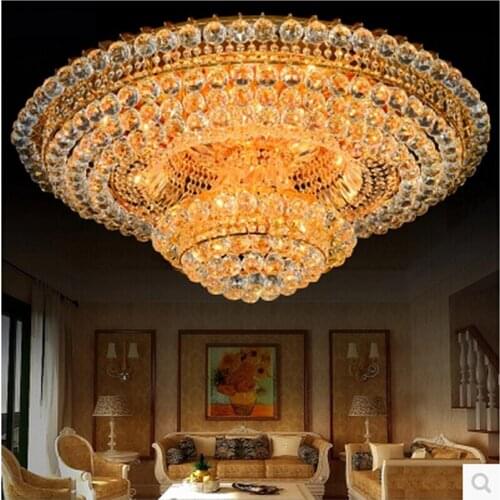 Hot selling lustres contemporary chandeliers crystal lamp of living room lights gold/chrome chandelier