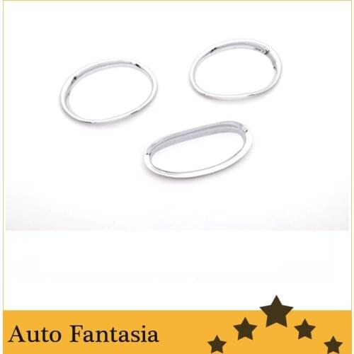 Chrome Front & Rear Fog Light Trim for Peugeot 206 / 206CC-Free Shipping