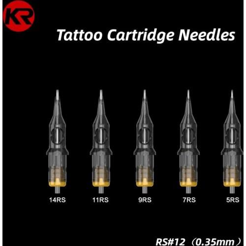Newest 20 pcs RS Disposable Tattoo Cartridge Needles Round Shader Rotary Pen Sterile Tattoo Needles Supply Permanent Makeup