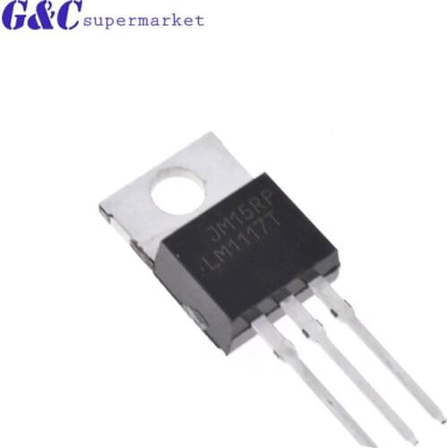 10pcs/lot New LM1117T-3.3 TO-220 LM1117-3.3 LM1117T 3.3 V LM1117 Low-Dropout Linear Regulator