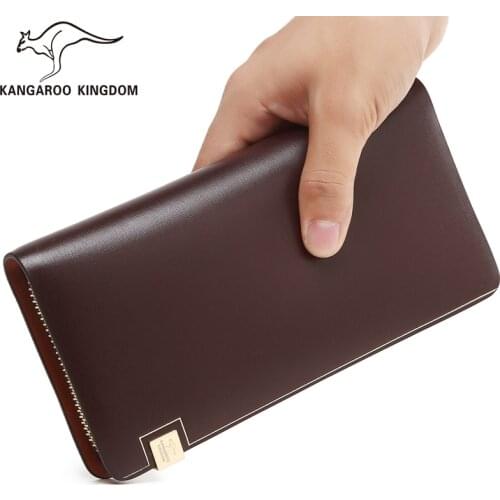 Kangaroo Kingdom Famous Brand Men Bag Leather Mens Clutch Bags Handbag