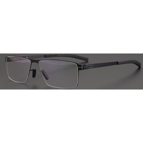 No Screws Retro Personality Full Frame Myopia Glasses Rim Mens Big Face Glasses Frame Fashion