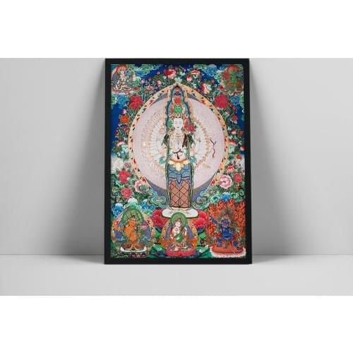 God Buddha Wall Art Prints Buddha Statue Canvas Painting Buddhism Wall Pictures For Living Room Religious Posters Wall Decor
