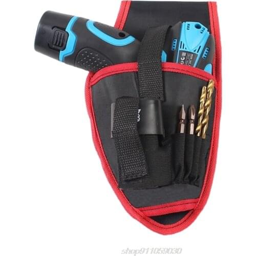 Portable drill Holder Holst Pouch Cordless Tool For 12v Drill Waist Tool Bag N18 20 Dropshipping