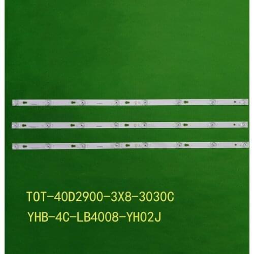 15pcs TCL L40P1A-F Light Bar TOT-40D2900-3X8-3030C YHA-4C-LB4008-YH07J Total Length 69CM 3 Light Bars