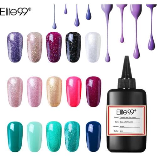 Elite99 100ml UV Gel Polish Varnishes Nail Art Design UV/LED Lamp Semi-permanent For Manicure Fingernail Stickers for Nails