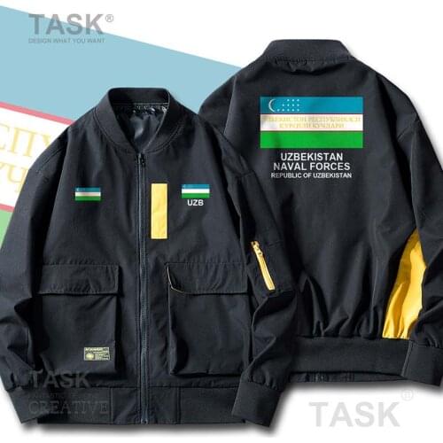 Military Army Jackets Navy Uzbekistan Uzbekistani UZB Men Windbreaker Spring Autumn Jacket Casual Zipper Baseball Jackets Coats