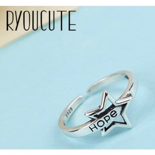 Punk Vintage Star Ring For Women Men Adjustable Size Geometric Rings Exquisite Creative Jewelry Wholesale 2021