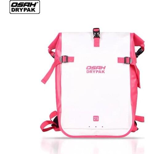 OSAH Waterproof Outdoor 25L Backpack Dry Bag Water Resistant Heavy Duty Roll-Top Closure Cushioned Padded Panel