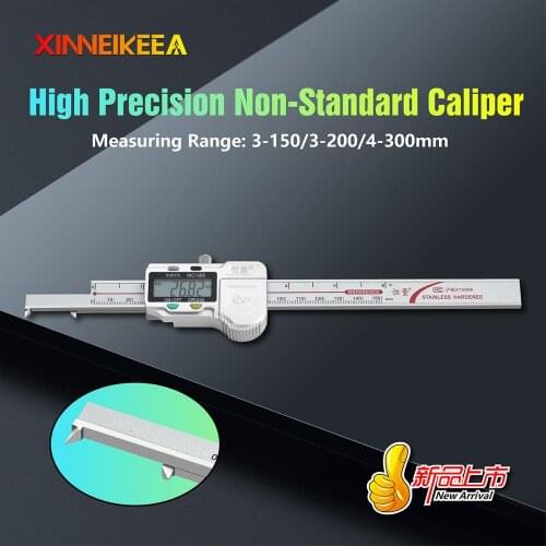 High Precision Inner Groove Width Digital Display Caliper Specification 3-150mm 3-200mm 4-300mm Suitable For Groove Measurement