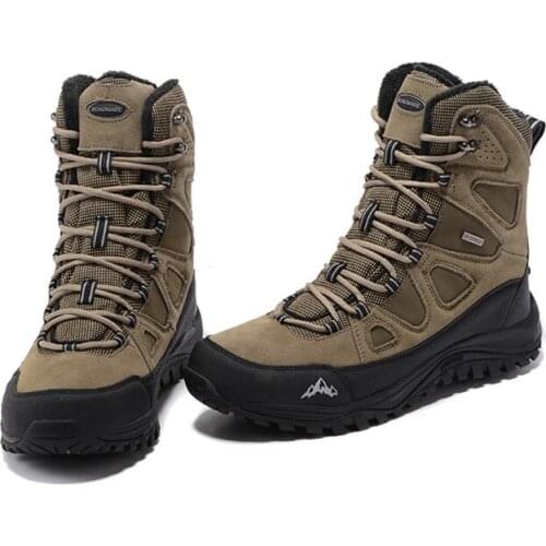 Snow boots men and women size 40-46 winter thick-soled cotton shoes polar hiking boots thickened warmth waterproof non-slip