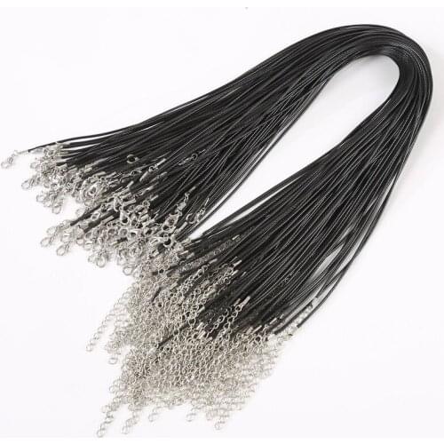 10pc/bag Exquisite Korean Wax Necklace Fashion Leather Necklace Cord for Men and Women Handmade DIY Necklace Jewelry Accessories