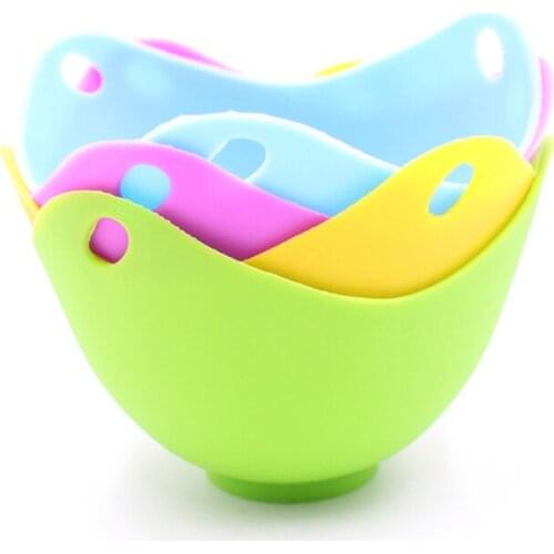 4pcs/set Silicone Egg Poacher Poaching Pods Egg Mold Bowl Rings Cooker Boiler Kitchen Cooking Accessories Pancake Maker