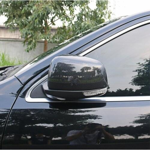 ABS Chrome/Carbon Fiber for Jeep Grand Cherokee 2014 2015 2016 2017 2018 2019 Car Rear View Side Mirror Cover Case Shell Trim