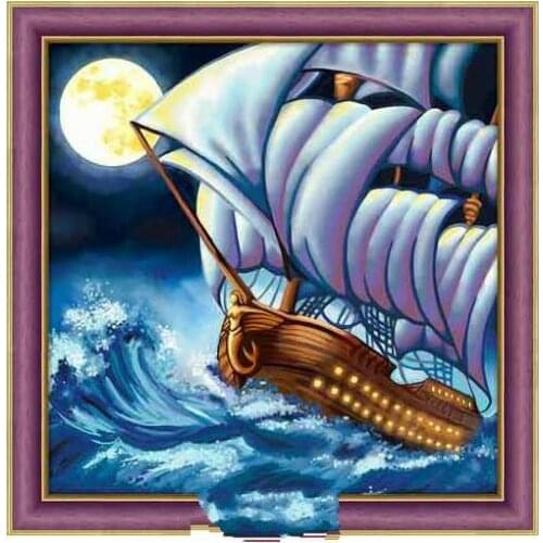 Ruxing 5D DIY Diamond Painting ship Panther Embroidery Diamond Painting Cross Stitch Rhinestone Mosaic Painting Home decor