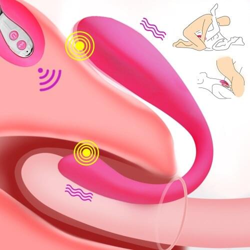 Wireless Vibrator Dual Motor U Shape Dildo G Spot Vibrator Clit Vibrators Stimulation Sex Toy for Women Couple USB Rechargeable