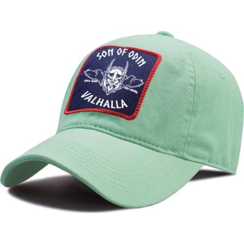 Vikings Sons Of Odin Valhalla Baseball Caps Women Sunscreen Hat Unisex Breathable Riding Sun Hats Outdoor Men Baseball Cap Kpop