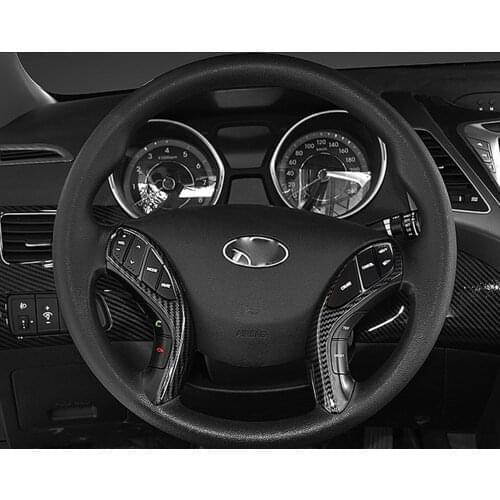 Car Steering Wheel Cover Frame Trim Insert Sticker for Hyundai I30 2013-2015 Car Accessories