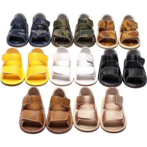 Baby Sandals PU Baby Boy Shoes Summer Fashion Breathable Camo Baby Boy Sandals Casual Newborn Baby Shoes