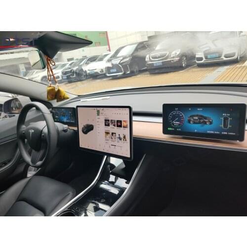 For Tesla Model 3 Y Digital Cluster LCD Android Car Virtual Instrument Dashboard Display GPS Navigate carplay Third Generation