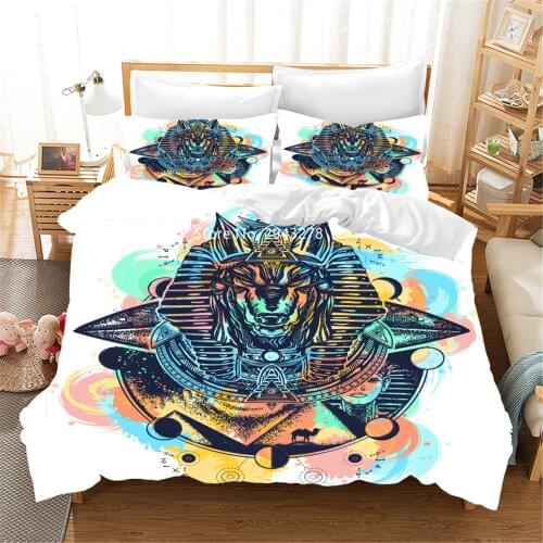 Home Textile Totem Flower Bedroom Decoration Adult Children Comfortable Duvet Bed Cover Pillowcase Bedding Color Printing