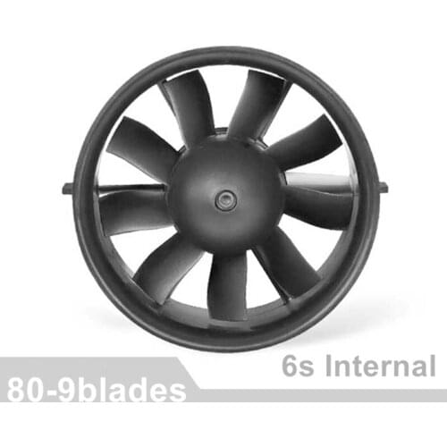 Freewing E72313 80mm 9 blades metal EDF with 6s 1920kv inter Brushless Motor For RC Airplane RC Model