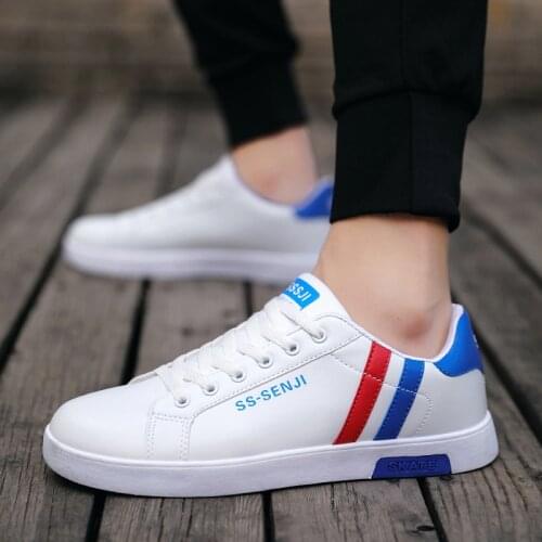PU Leather Sneakers Man Running Shoes Summer Sport Casual Shoes Male Blue Basket Vulcanize Platform Footwear