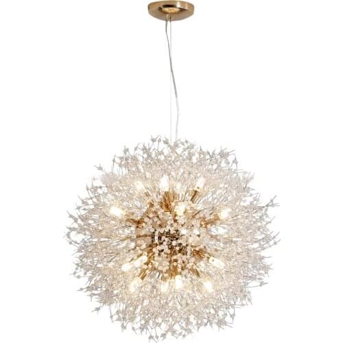 Dandelion Flower-Shaped Chandelier Is Used In Public Places Such As Cafes Restaurants And Home Decoration Lighting Fixtures