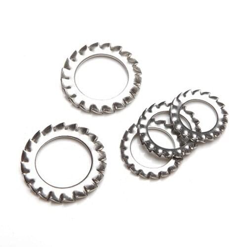 M2.5 M3 M4 M5 M6 M8 M10 M12 M14 M16 M20 M24 M27 M30 Stainless Steel Sawtooth Gasket Outer Serrated Lock Washer Stop Pads Gaskets