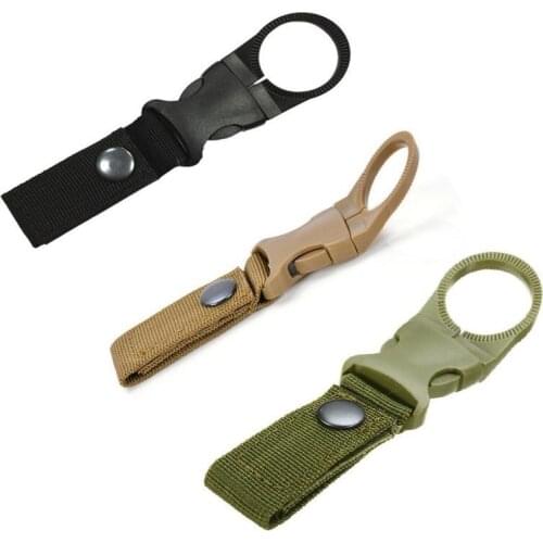 Nylon Webbing Water Bottle Hanging Buckle Hook Tactical Holder Belt Clip For Outdoor Camping Hiking