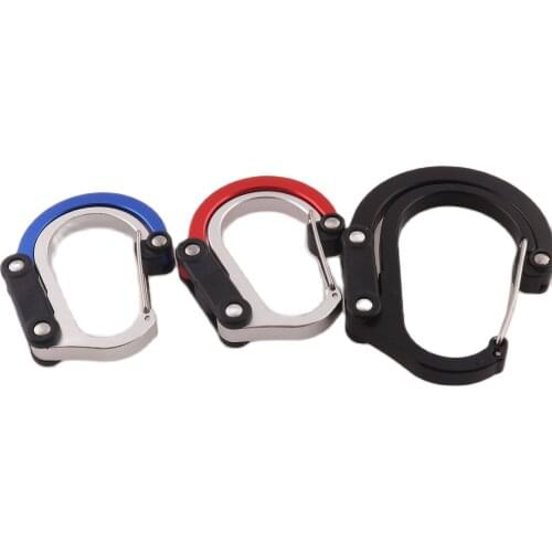 Blue/Red/Black Carabiner Snap Clasps Carabiner Clip Keychain,Key Chain keyring Fathers Day Coordinate Keychain Hook Claws Purse