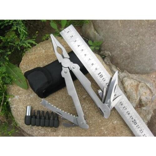 Foldable Multi Functional Plier with knife/saw/screwdriver all in ONE