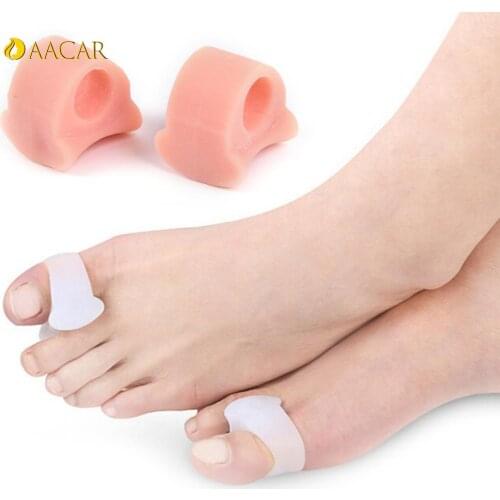 Straightener Alignment Separator Spreader 1 Pair Silica Gel Toe Separatorsa Gel Bunion Protector Toe Corrector