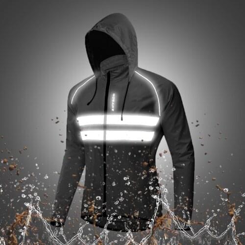 WOSAWE Windproof Cycling Jackets Storage Pocket Water Repellent MTB Bike Downhill Mens Bicycle Riding Windbreaker Jersey Coat