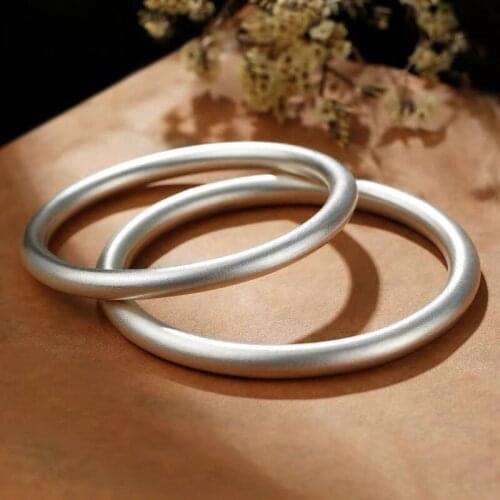 WYBU Fashion Silver Bracelet For Women Jewelry Classic Round Shape Solid Alloy All Match Summer Temperament Party Bangles