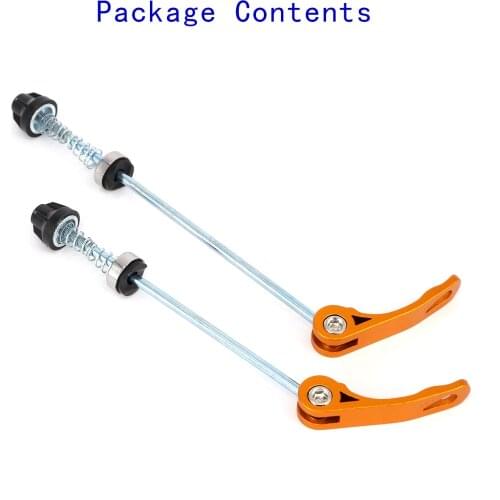1Pair Ultra-Light Bike Bicycle Cycling Wheel Hub Titanium Ti Axis Skewers Quick Release Bolt Lever Axle Set Bicycle Tools
