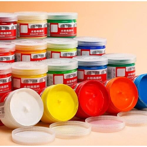 100ml Portable Gouache Paint Set Non-Toxic Gouache Colors Professional Gouache Watercolor Paints Watercolor Painting Pigment