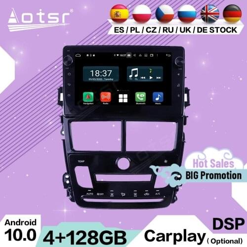 128G Carplay Multimedia Stereo Android 10 For Toyota Yaris 2017 2018 2019 2020 GPS Navigation Car Radio Video Receiver Head Unit