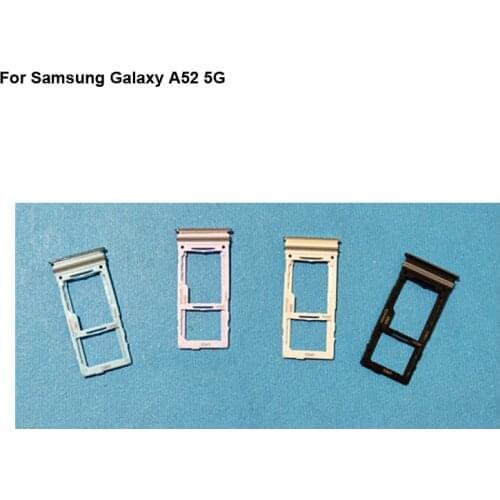 2PCS For Samsung Galaxy A52 5G SIM Card Tray Holder Carrier Nano Card Tray Slot Holder For Samsung Galaxy A 52 5G Replacement