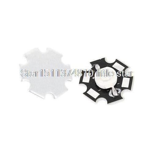 2pcs 3.0-3.4V 20-25LM 1W 350mA Blue Light LED Emitter Lamp Bead w Heat Sink Base